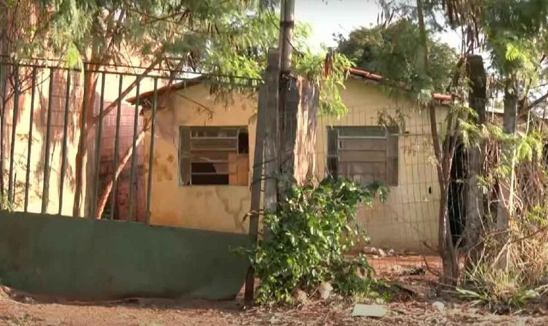 Casa onde moravam o casal e a vtima