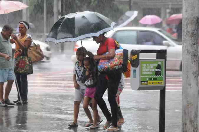 Belo Horizonte teve chuva forte na tarde desta quinta-feira, 6 de fevereiro de 2020Juarez Rodrigues/EM/D. A. Press