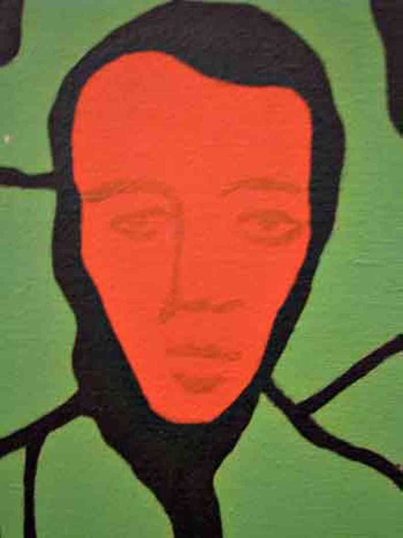 Detalhe da tela Carteira de identidade (auto polegar direito, 1965), de Rubens Gerchman, reproduzida na capa do novo romance de Michel Laub