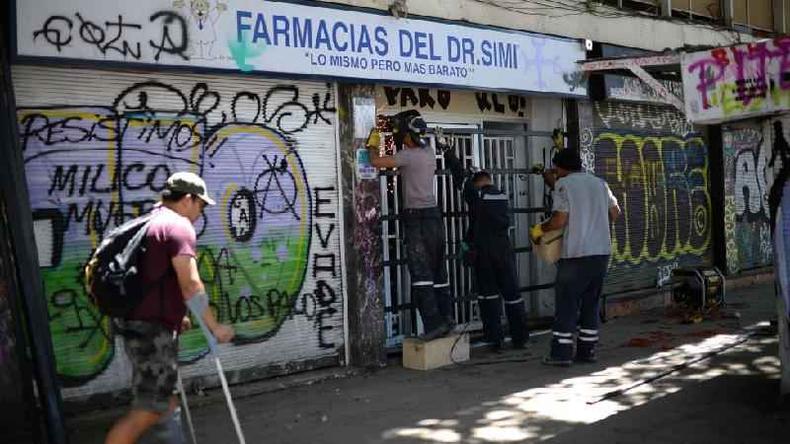 Nova Carta Magna descreve Chile como Estado que deve fornecer bens e serviços para garantir direitos das pessoas(foto: Getty Images) Farmácia no Chile