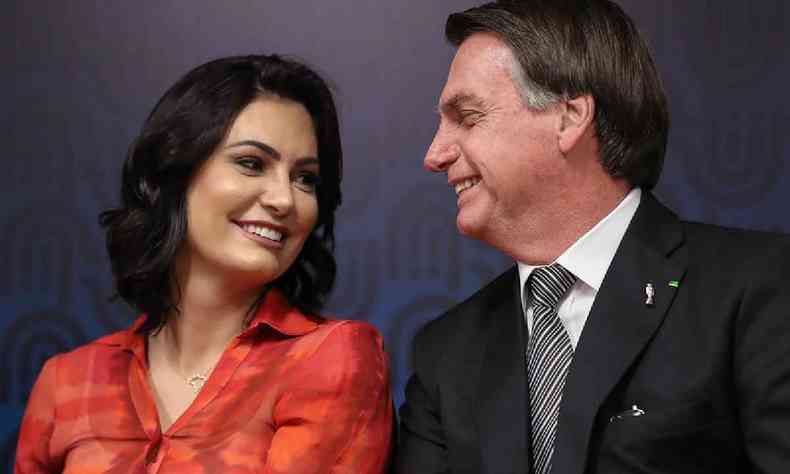 Jair Bolsonaro e Michelle Boslsonaro