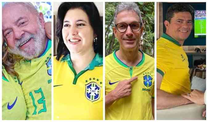 Polticos usaram as redes sociais para declarar torcida pela Seleo Brasileira na Copa do MundoReproduo/Redes Sociais