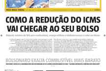 Confira a Capa do Jornal Estado de Minas do dia 02/07/2022