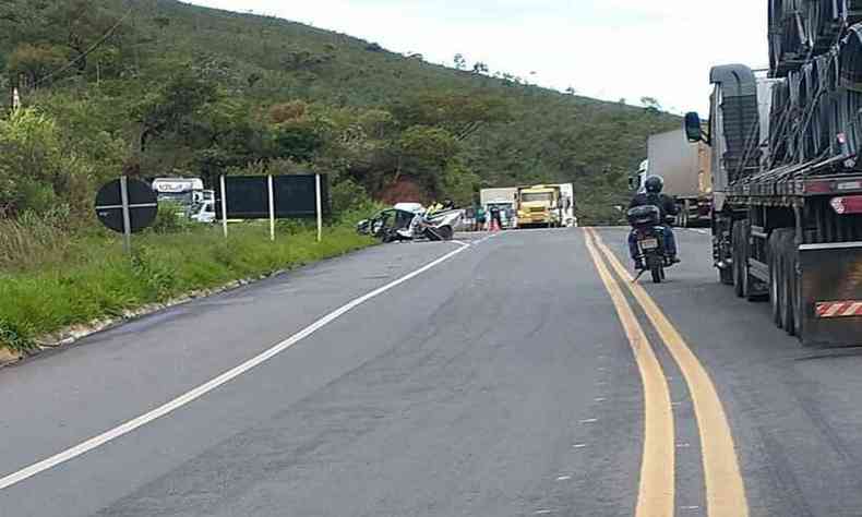 acidente na BR-381 em Sabar