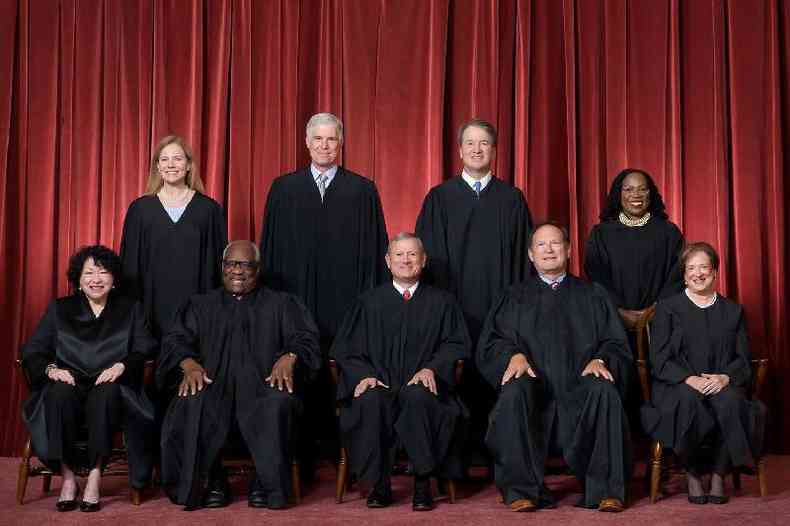 Foto dos integrantes da Suprema Corte 