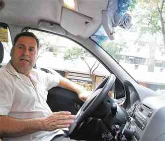 Taxista h uma dcada, Reinaldo Brote, de 40(foto: MARCOS VIEIRA/EM/D.A PRESS)