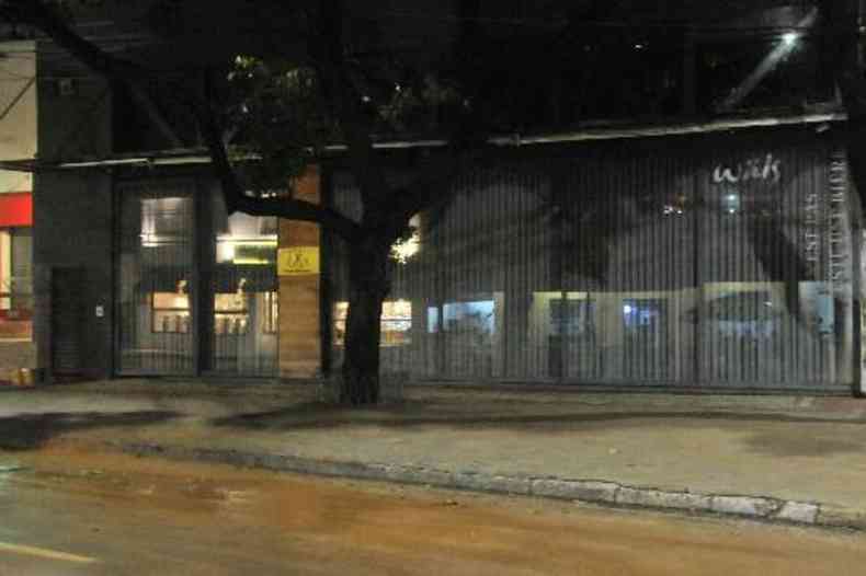 O restaurante Olga Nur, um dos mais afetados, ficou fechado na quarta (29)(foto: Marcos Vieira/EM/D.A.Press)