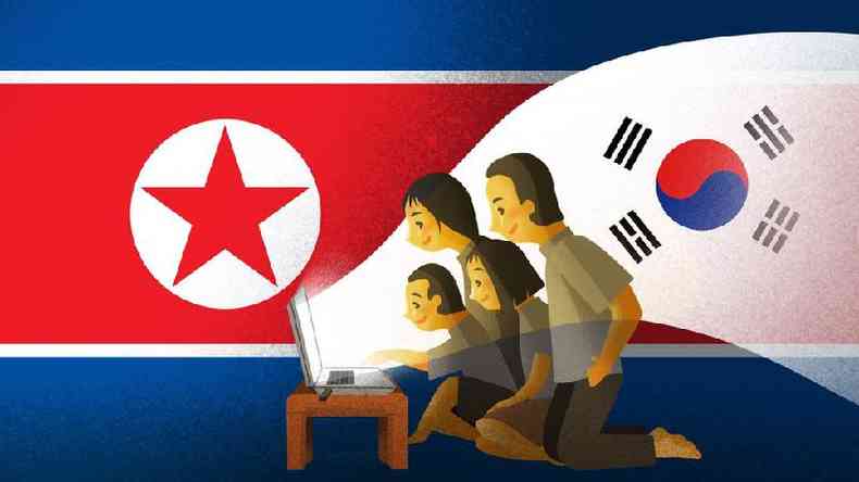 Embora ilegal, muitos no Norte assistem a programas sul-coreanos(foto: BBC)