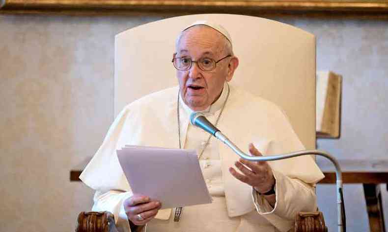 O papa Francisco refora a teoria de as atuais 