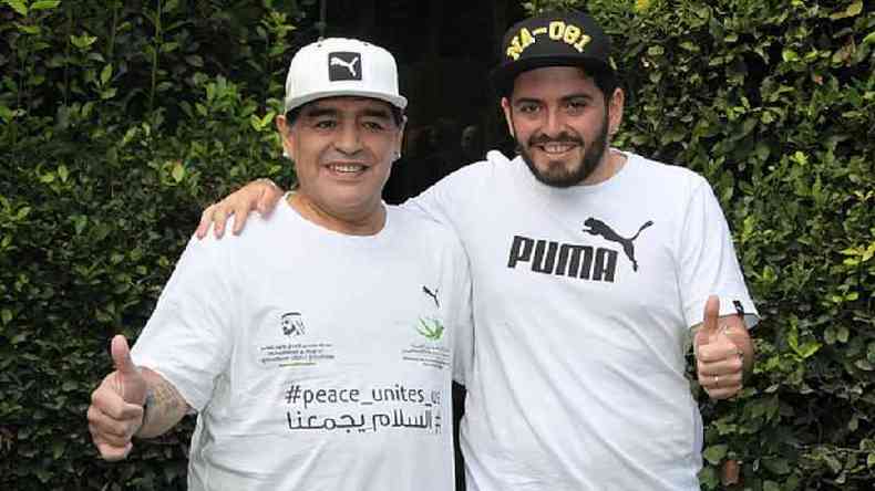 Maradona reconheceu publicamente a parternidade de Diego Junior em 2016(foto: Getty Images)