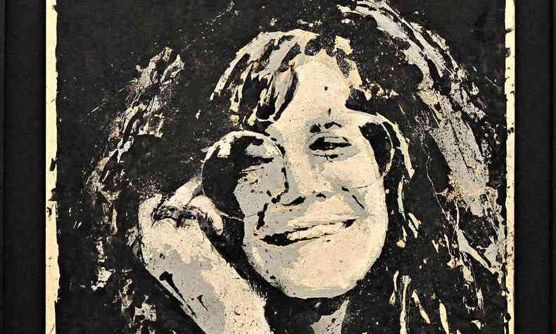 Releitura de capa de disco de Janis Joplin 