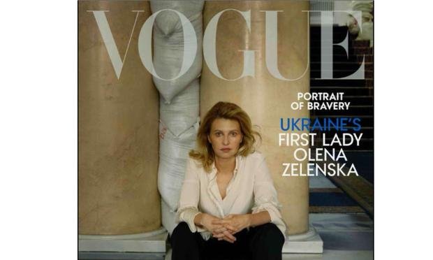 Primeira-dama ucraniana estampa capa da Vogue - Internacional