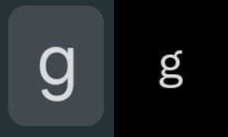 Letras 'g' em diferentes formatos