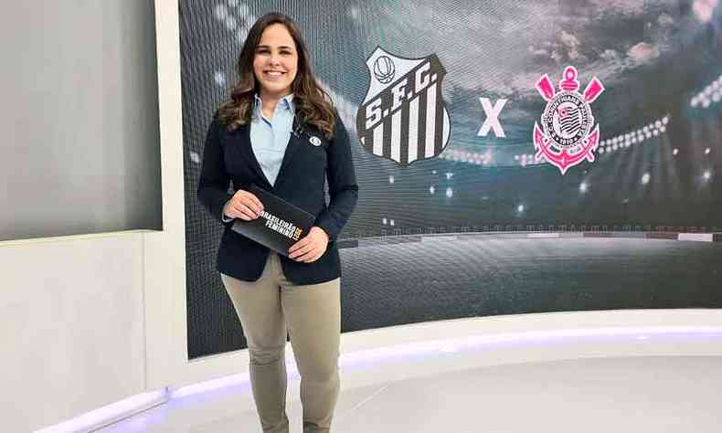 Isabelly Morais foi a primeira mulher a narrar uma partida de Copa do Mundo na TV brasileira, pela Fox