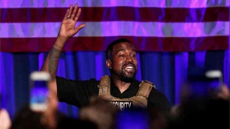 O rapper Kanye West no poder aparecer nas cdulas eleitorais de todos os Estados dos EUA(foto: Reuters)