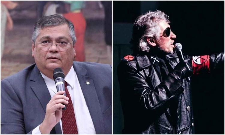 montagem com Flvio Dino e Roger Waters