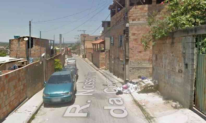 Crime ocorreu no Beco Getlio Vargas, na Vila Renascer, em Contagem(foto: Google Street View/Reproduo)