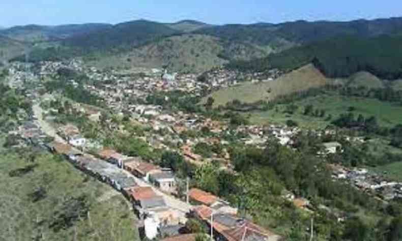Vista da cidade mineira de Coluna