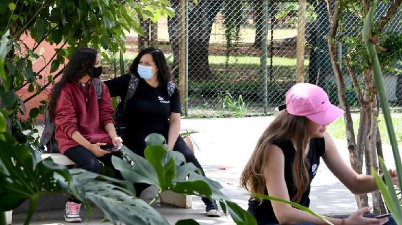 Alunos de escola pblica em Braslia