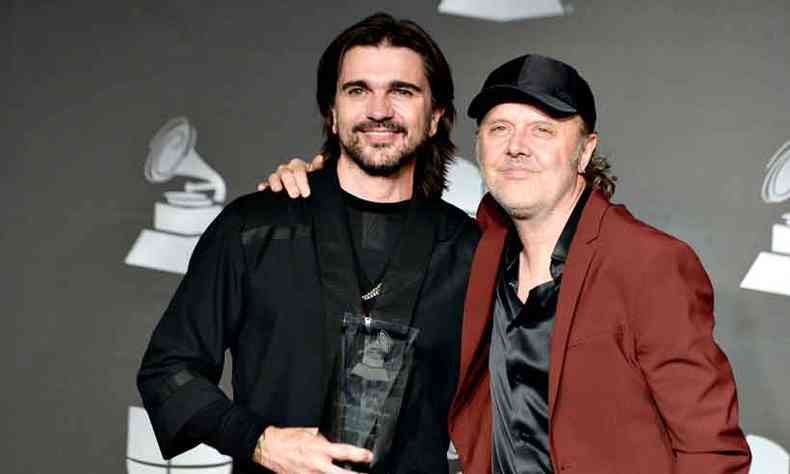 O roqueiro colombiano Juanes gravou ''Enter sandman'', hit de Lars Ulrich e de sua banda Metallica
