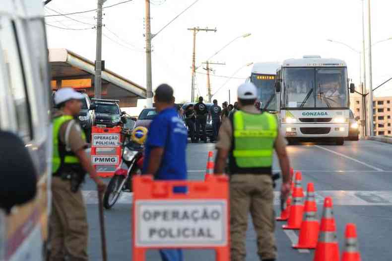 As aes aconteceram em BH e em estradas no restante do estado(foto: Gladyston Rodrigues/EM/D.A Press)