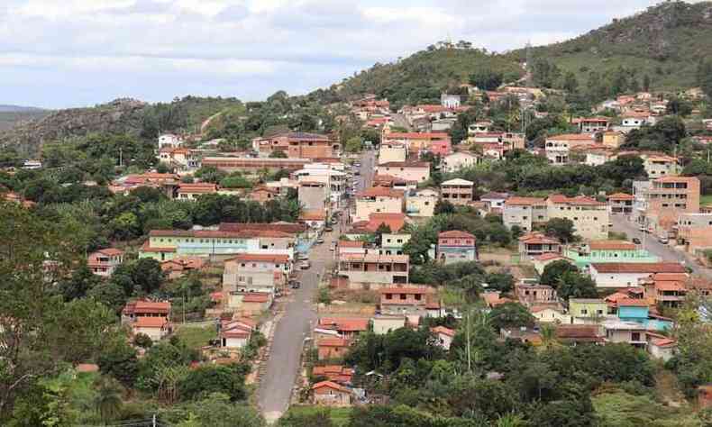 Vista da cidade de Botumirim, no Norte de Minas
