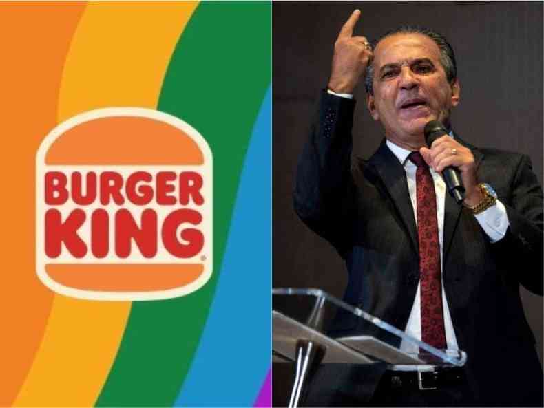 Campanha do Burger King mostra crianas dizendo o que pensam sobre relacionamentos homoafetivos; Malafaia atacou ao(foto: Reproduo Twitter e AFP / Mauro Pimentel)