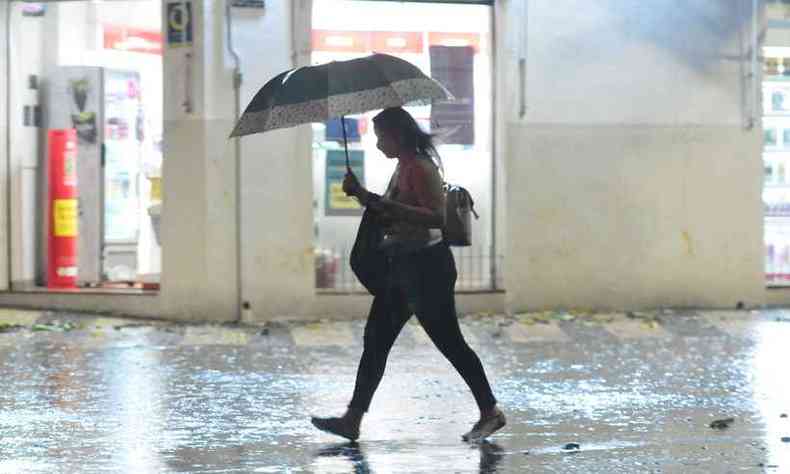 Se for sair de casa, no esquea o guarda-chuva(foto: Gladyston Rodrigues/EM/D.A. Press)