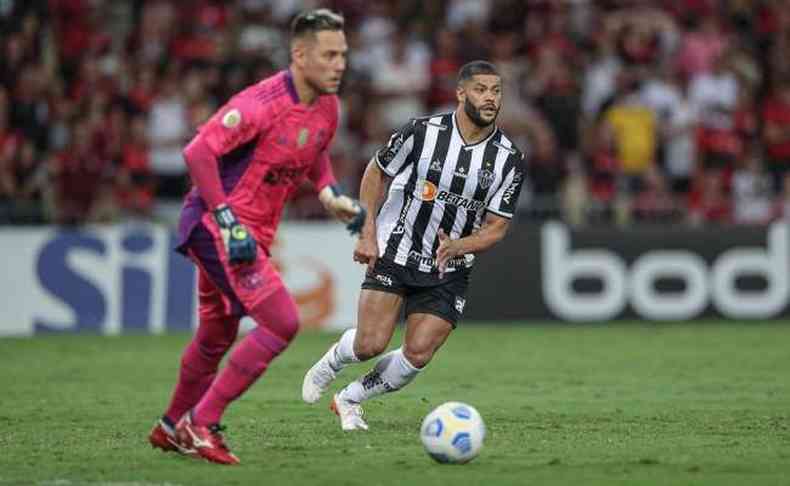 Principal nome ofensivo do Atltico na temporada, Hulk foi pouco participativo contra o Flamengo