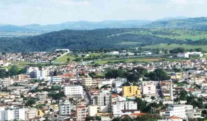 Imagem do alto da cidade de Santo Antnio do Leite