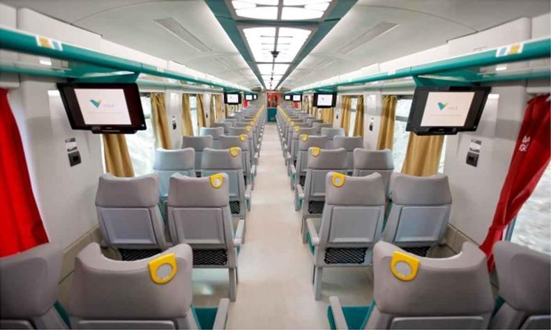 Passageiros que não conseguirem embarcar podem solicitar o reembolso do valor investido(foto: Vale/Divulação) Trem de passageiros Vitória-Minas Gerais