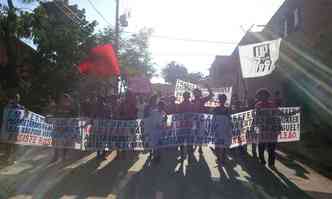 Marcha das ocupaes comeou por volta das 6h(foto: Reproduo internet/Facebook)