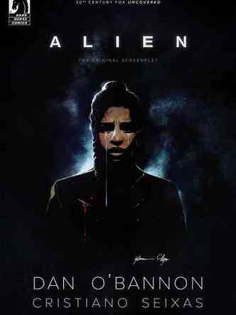 Ilustrao de figura humana na capa de Alien
