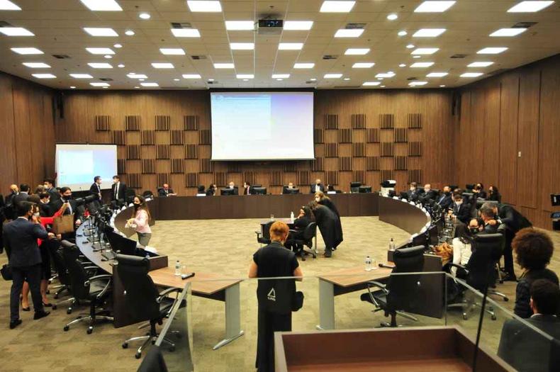 A reunio ocorre na 2 Vara de Fazenda Pblica e Autarquias do Tribunal de Justia de Minas Gerais (TJMG)(foto: Gladyston Rodrigues/EM/D.A PRESS)