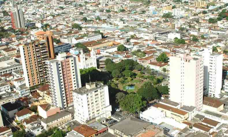 Vista area de passos