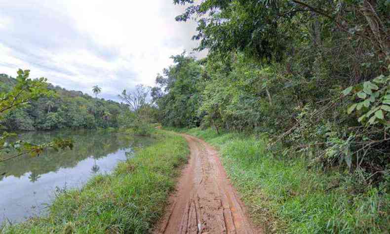 Proximidades da Fazenda Poo Verde, em Lagoa Santa, na regio onde o casal se perdeu(foto: Reproduo/Google Street View)