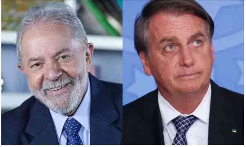 Eleições 2022: imagem com foto de Lula e Bolsonaro 