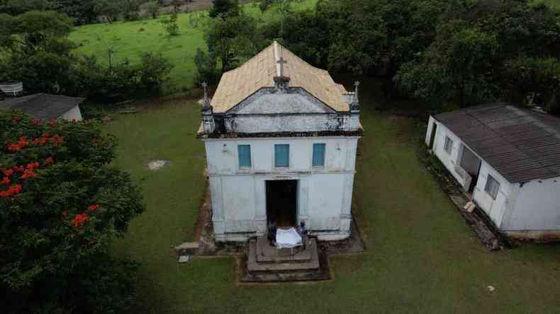 Igreja do Quilombo Sape vista do alto