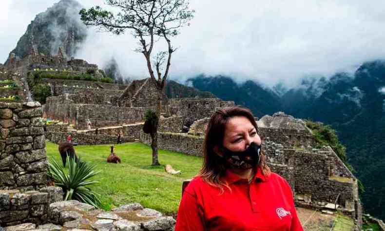 Machu Picchu estava fechada h cerca de oito meses, devido  pandemia de coronavrus