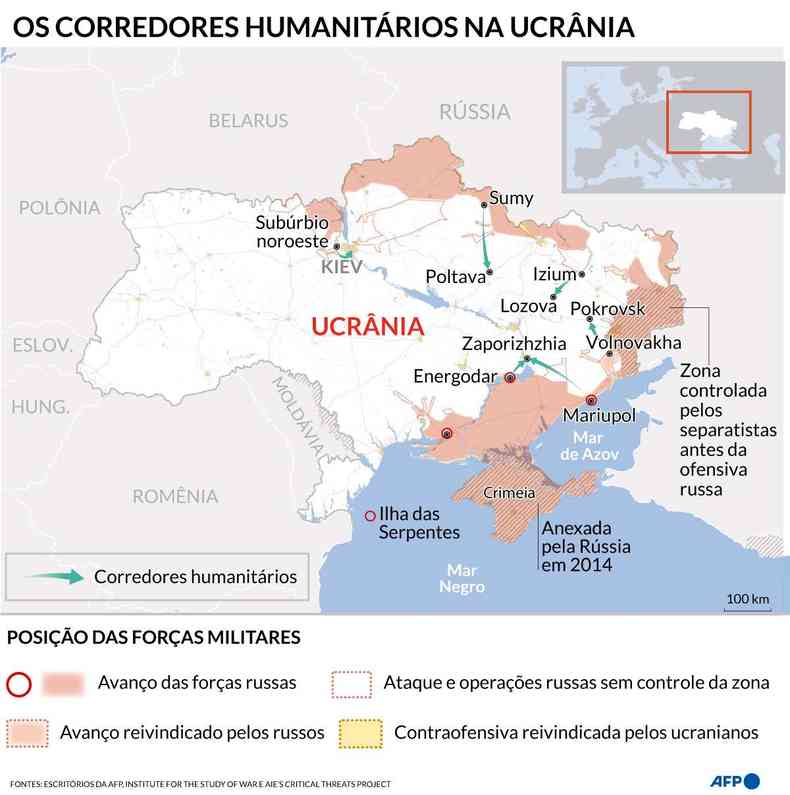 Corredores humanitrios na Ucrnia