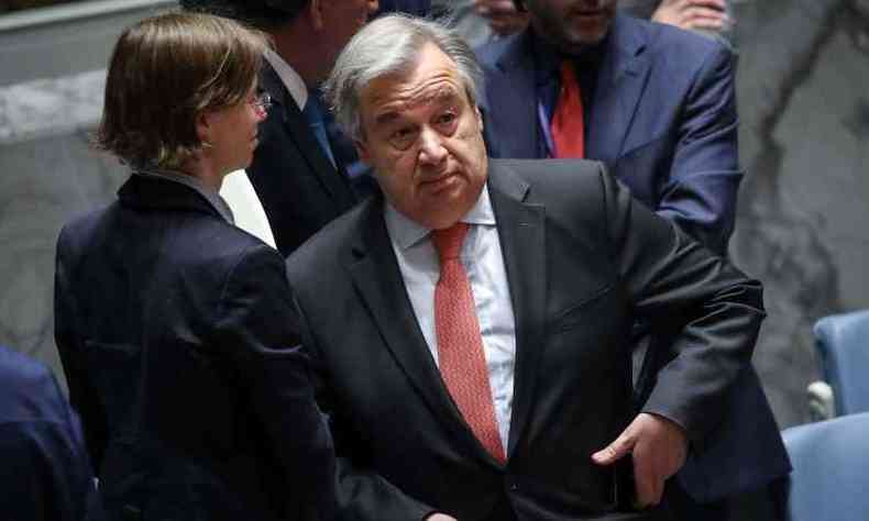 Antnio Guterres, secretrio-geral da Onu(foto: Drew Angerer/Getty Images/AFP )