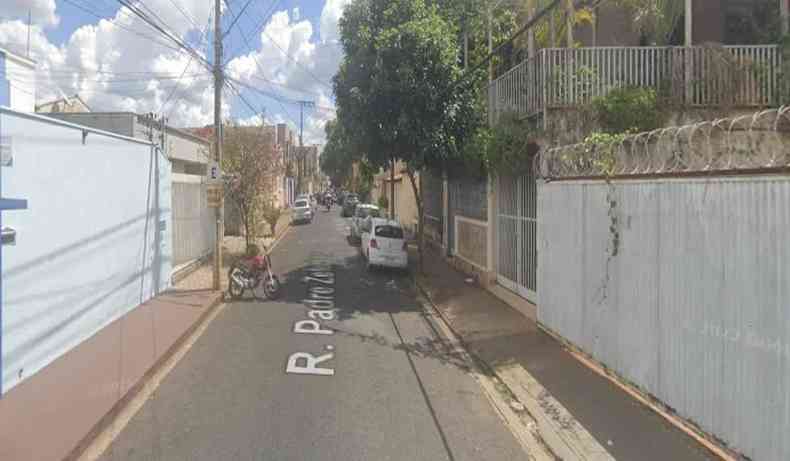 Imagem de uma rua do bairro Fabrcio