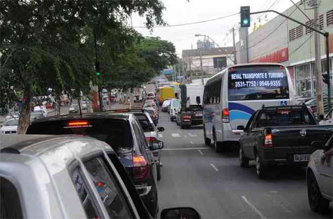 Projeto do Move- BRT. Na foto, avenida Babita Camargos(foto: Cristina Horta/EM/D.A Press)