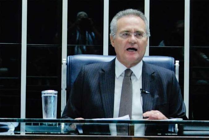 Supremo Tribunal Federal aceitou denúncia do Ministério Público e tornou o presidente do Senado, senador Renan Calheiros, réu em ação penal. Renan é acusado de peculato, ou seja, desvio de dinheiro público(foto: Geraldo Magela/Agência Senado ) Supremo Tribunal Federal aceitou denúncia do Ministério Público e tornou o presidente do Senado, senador Renan Calheiros, réu em ação penal. Renan é acusado de peculato, ou seja, desvio de dinheiro público(foto: Geraldo Magela/Agência Senado )