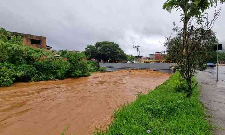 nvel da gua do Rio Sabar