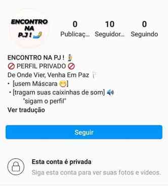 Perfil do grupo de frequentadores da Praa da Juventude 