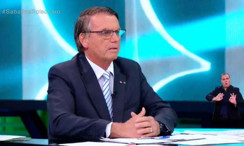 Jair Bolsonaro durante entrevista no SBT, nesta sexta-feira(foto: Reprodução/YouTube SBT News) Bolsonaro