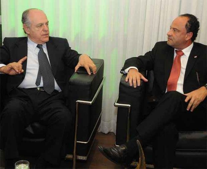 Pimenta e Chaves: conversas sobre a visão da OAB a respeito do estado(foto: Marcos Vieira/EM/D.A Press) Pimenta e Chaves: conversas sobre a visão da OAB a respeito do estado(foto: Marcos Vieira/EM/D.A Press)