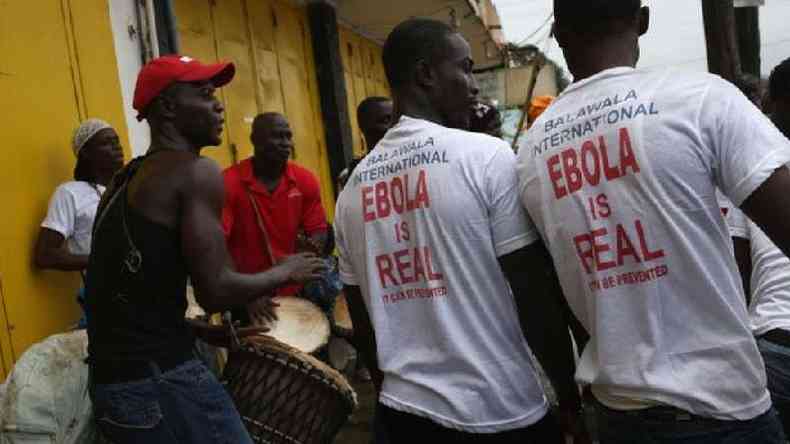 Campanha de conscientização sobre o ebola na Libéria