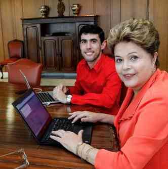 Sucesso do personagem na internet rendeu a Jeferson Monteiro uma reunio com a presidente Dilma(foto: Roberto Struckert/PR)